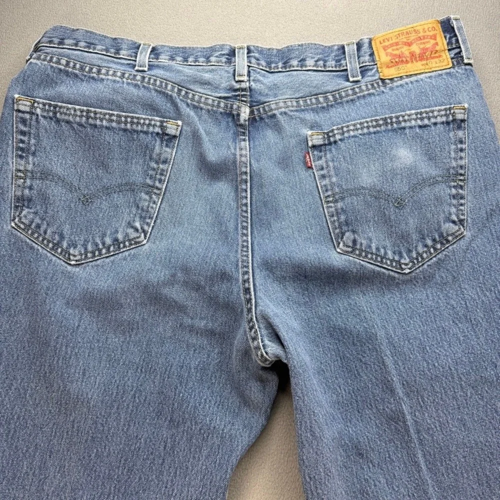 Levis 550 Jeans Relaxed Fit 40x32 (FIT 39x30) Blue Denim Classic Cotton Casual
